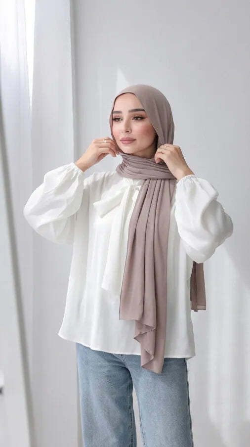 Satin Bow Blouse