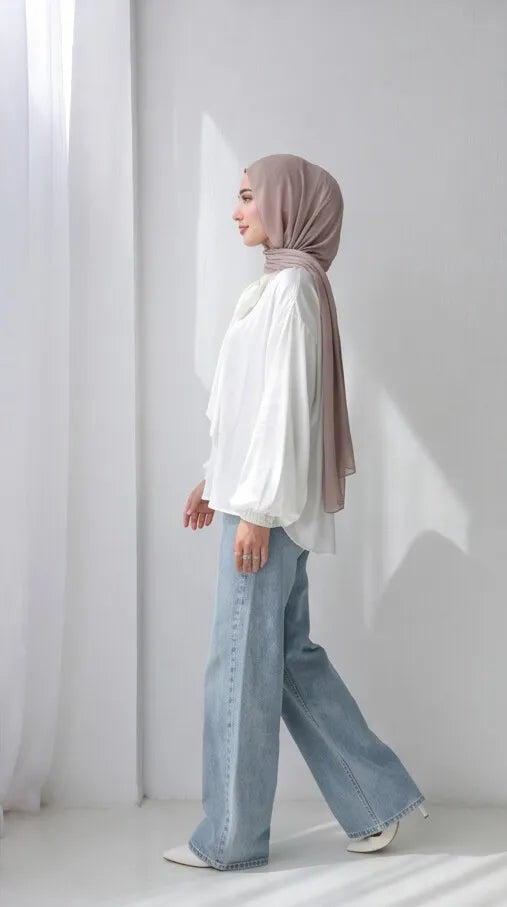 Satin Bow Blouse