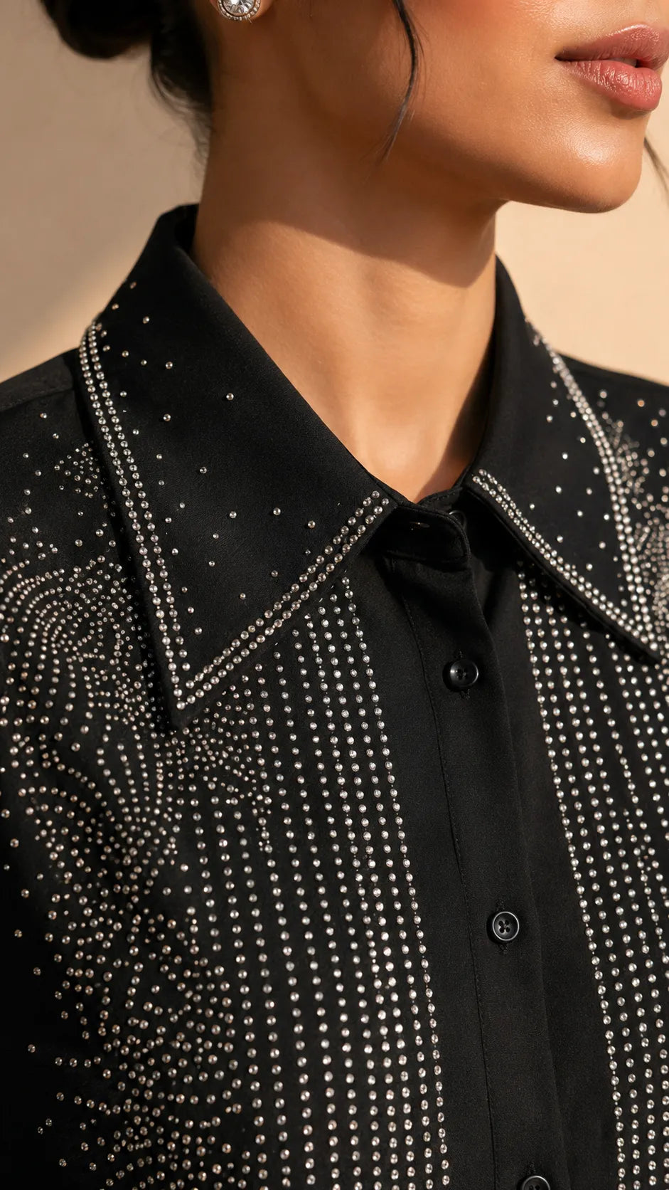 Crystal Embellished Shirt