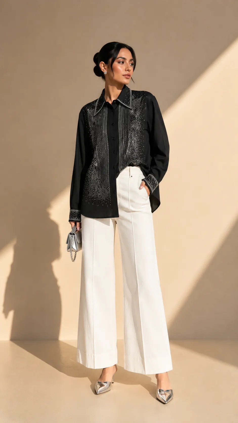 Crystal Embellished Shirt
