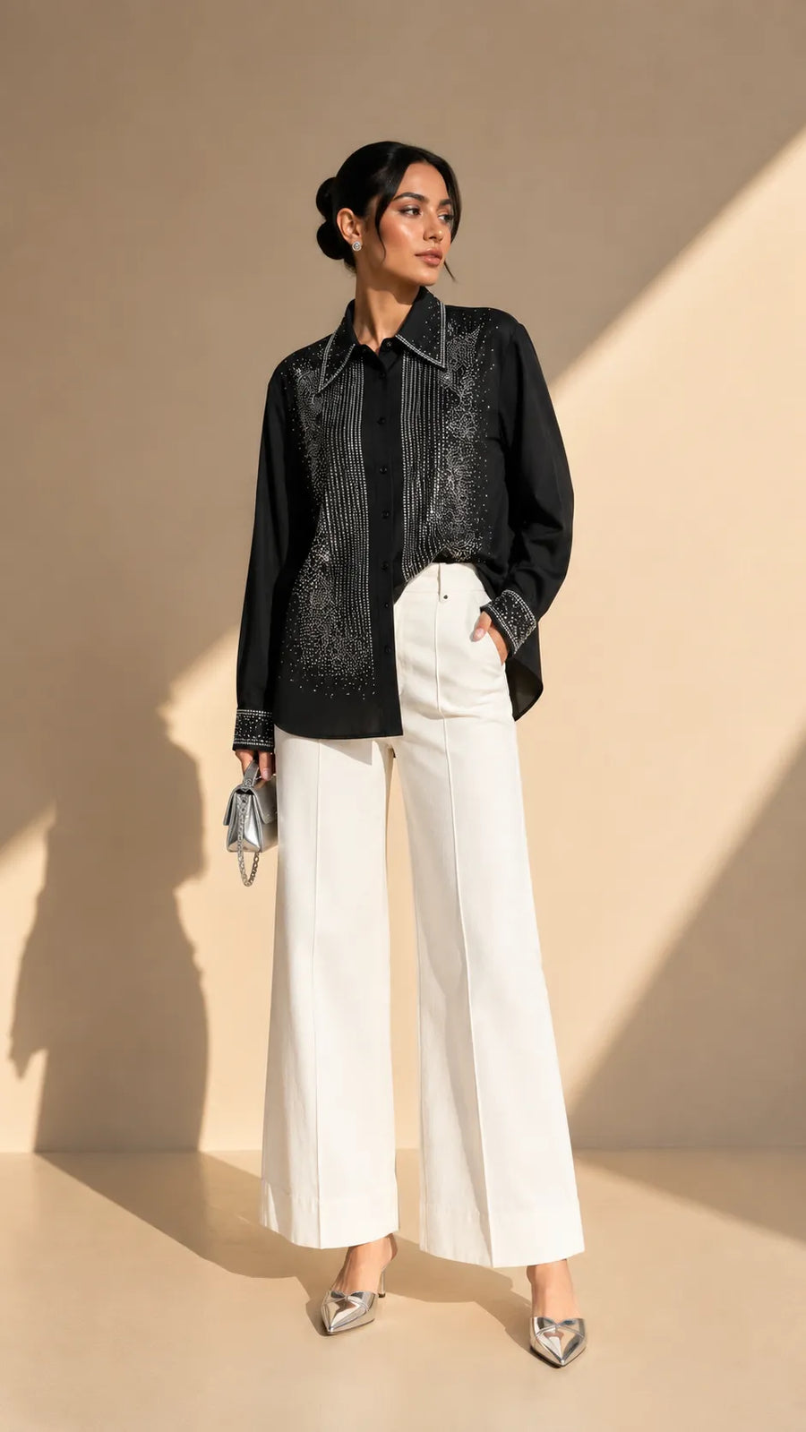Crystal Embellished Shirt