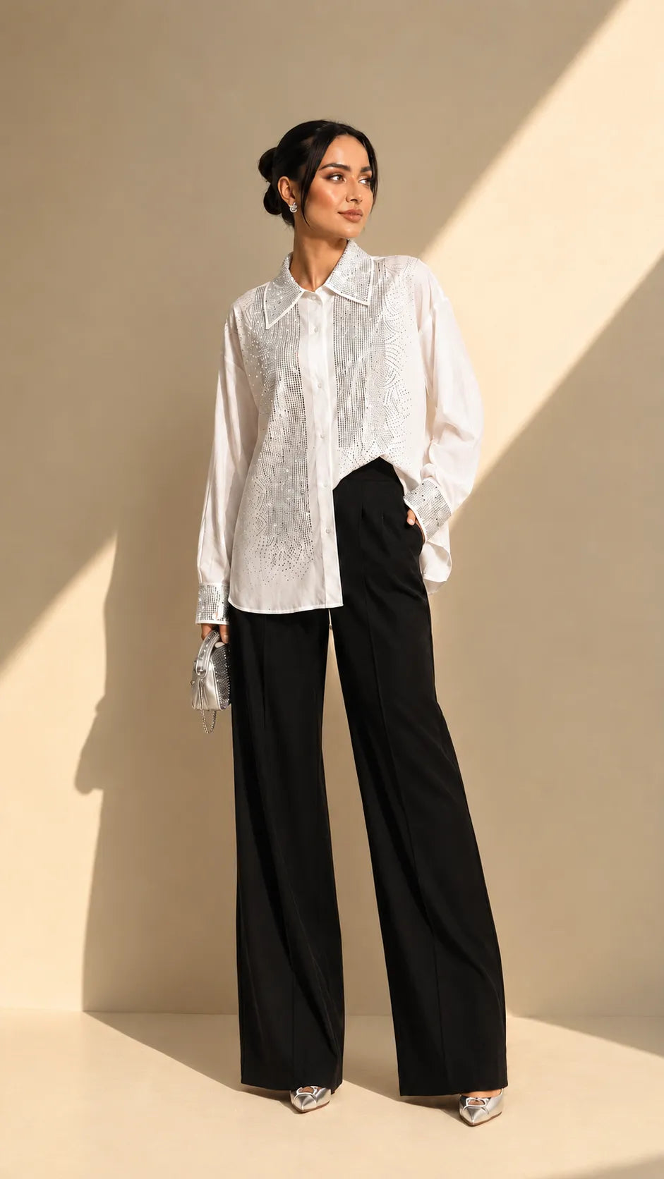 Crystal Embellished Shirt