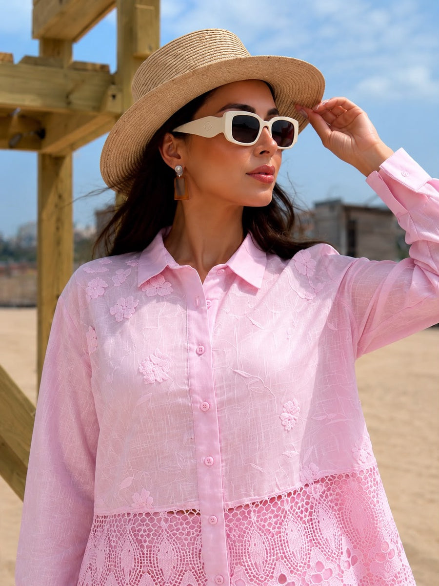 Embroidered Linen Set