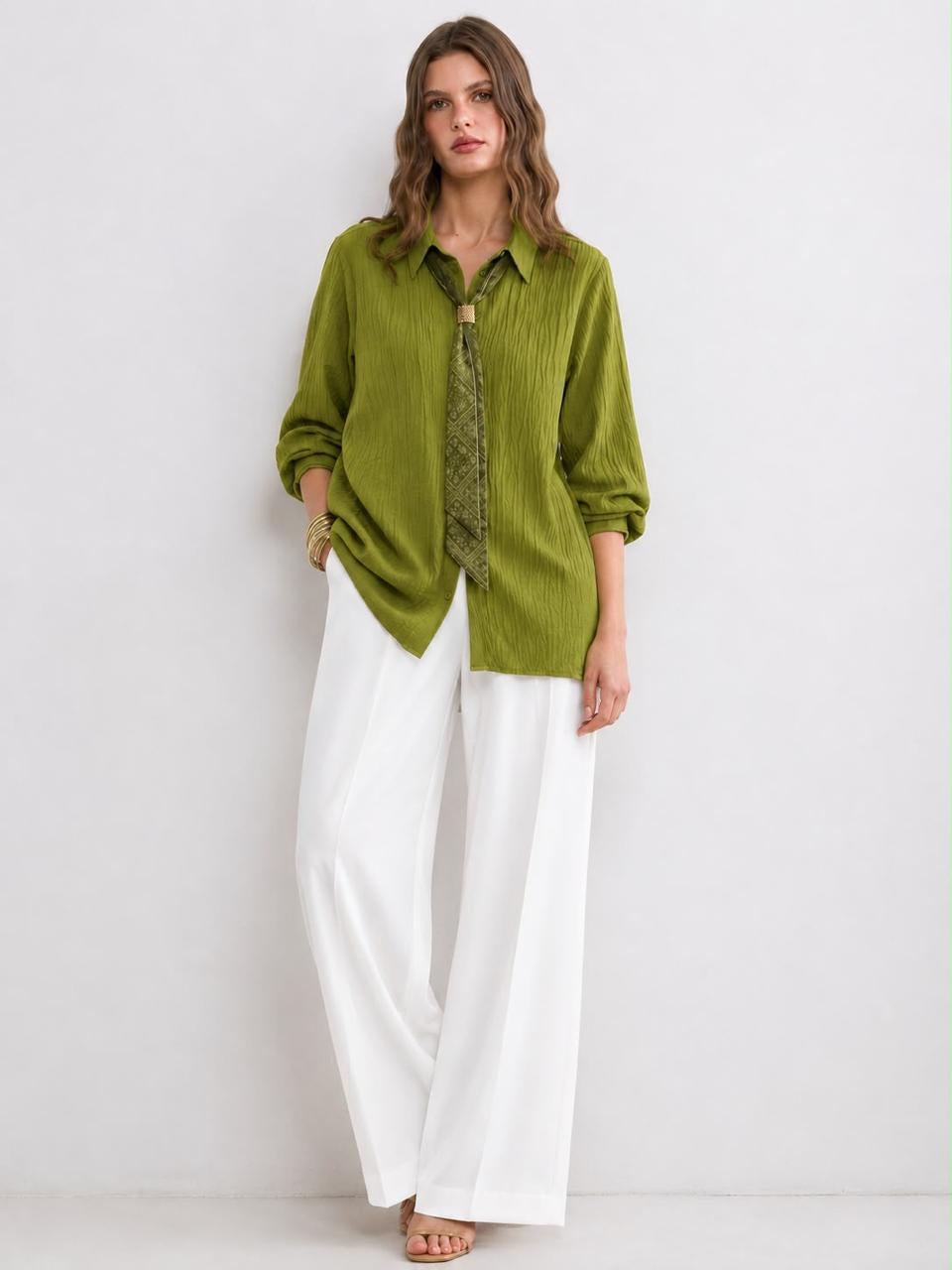 Scarf blouse