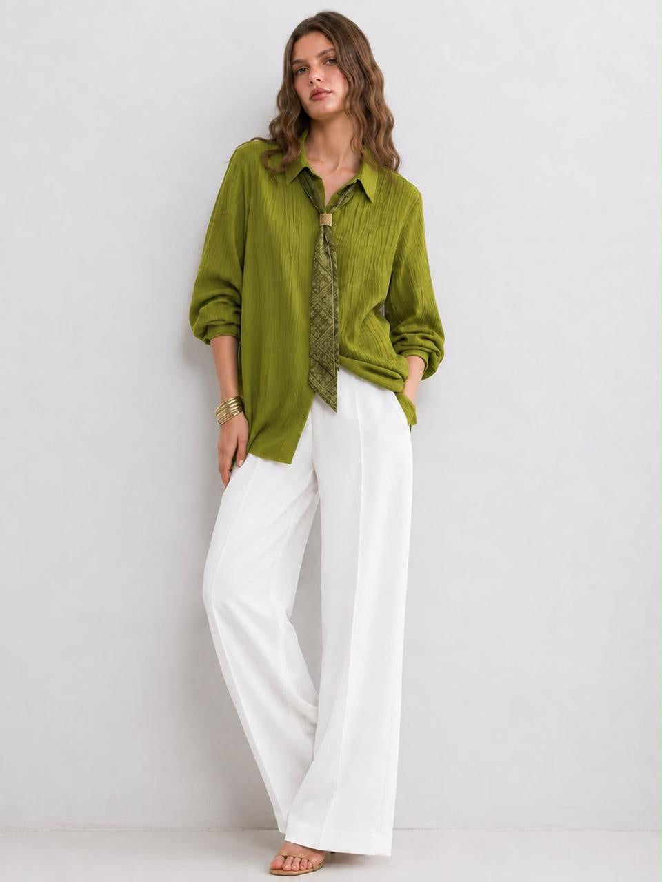 Scarf blouse
