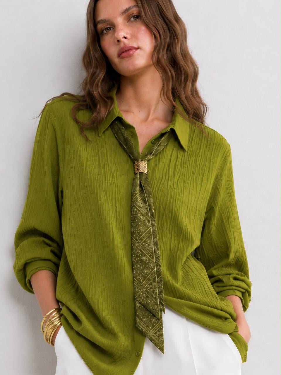 Scarf blouse