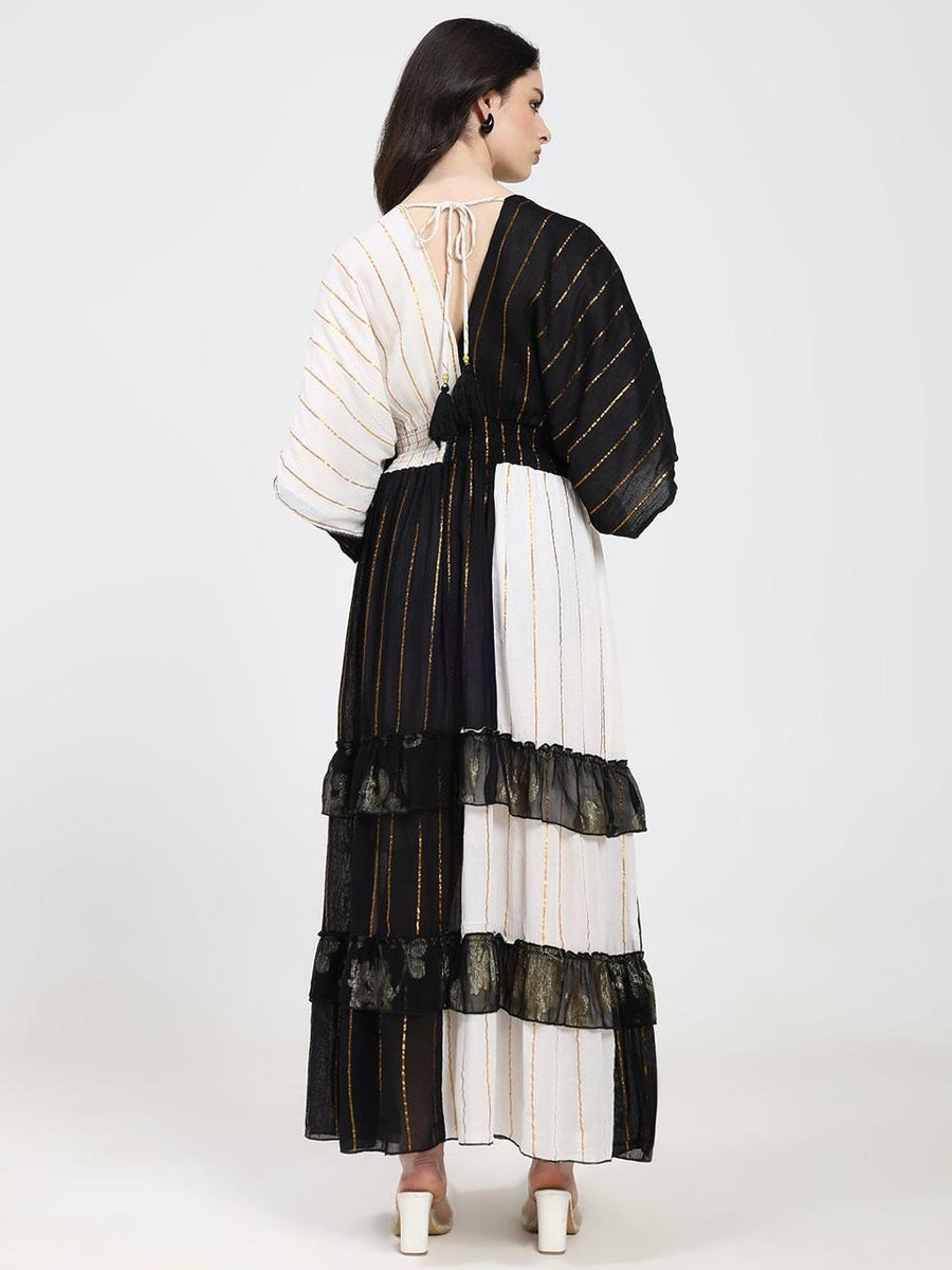 Embroidered Maxi Dress Olive