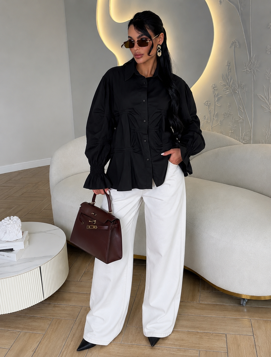 Cinched Waist Shirt