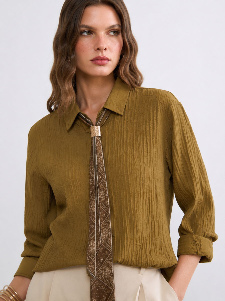 Scarf blouse
