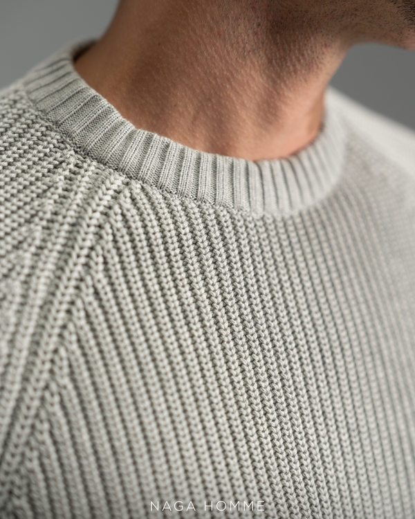 Men's Grey Knitted Pullover