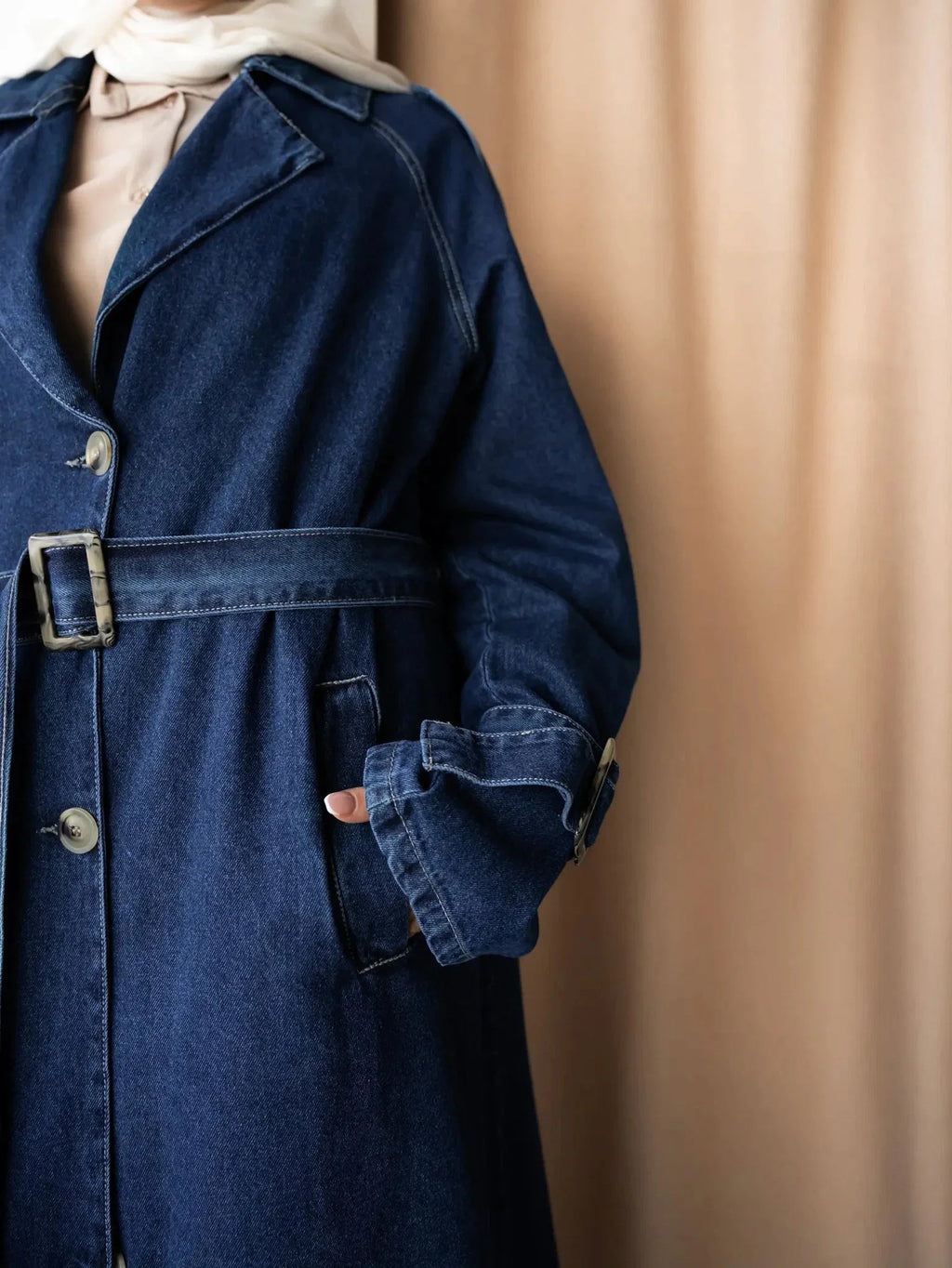 Denim Trench Coat
