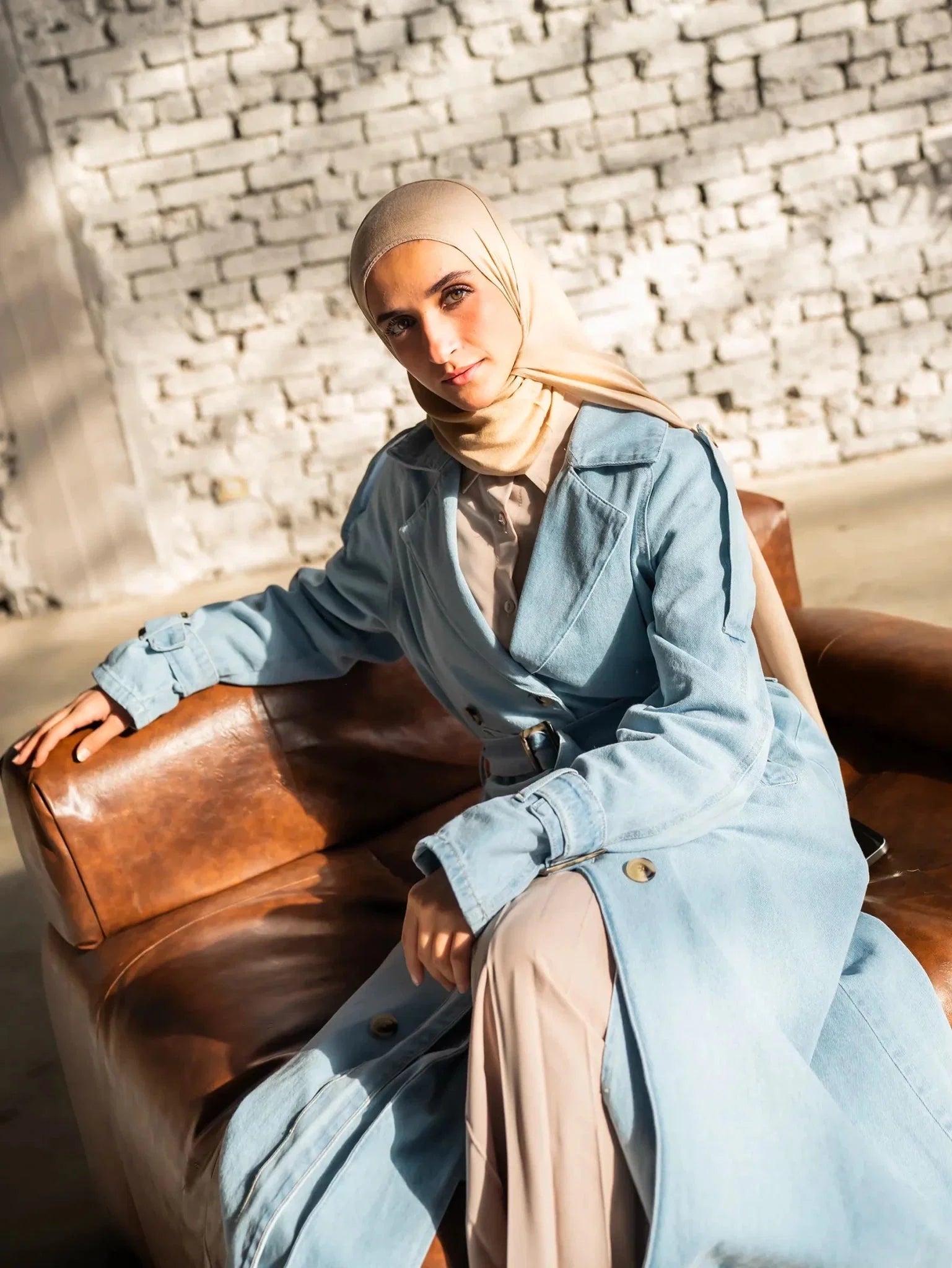 Denim Trench Coat