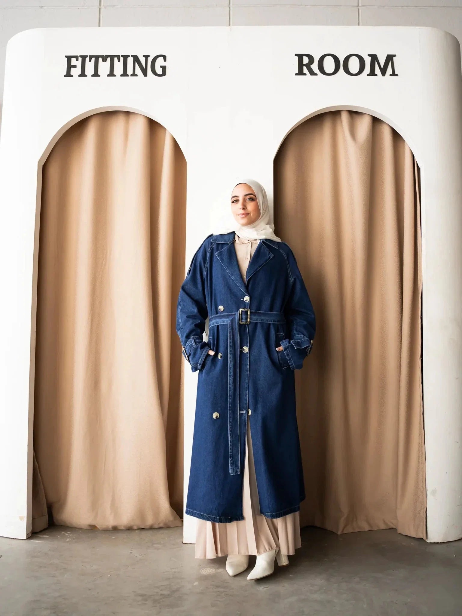 Denim Trench Coat