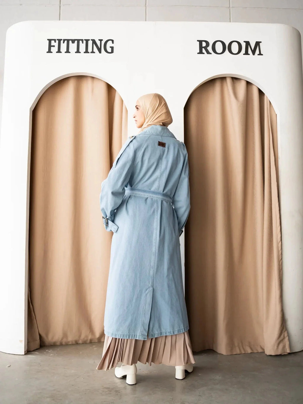 Denim Trench Coat
