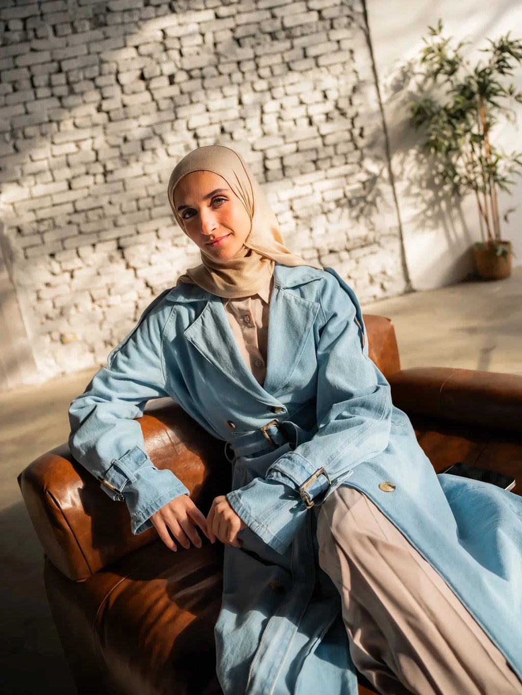 Denim Trench Coat