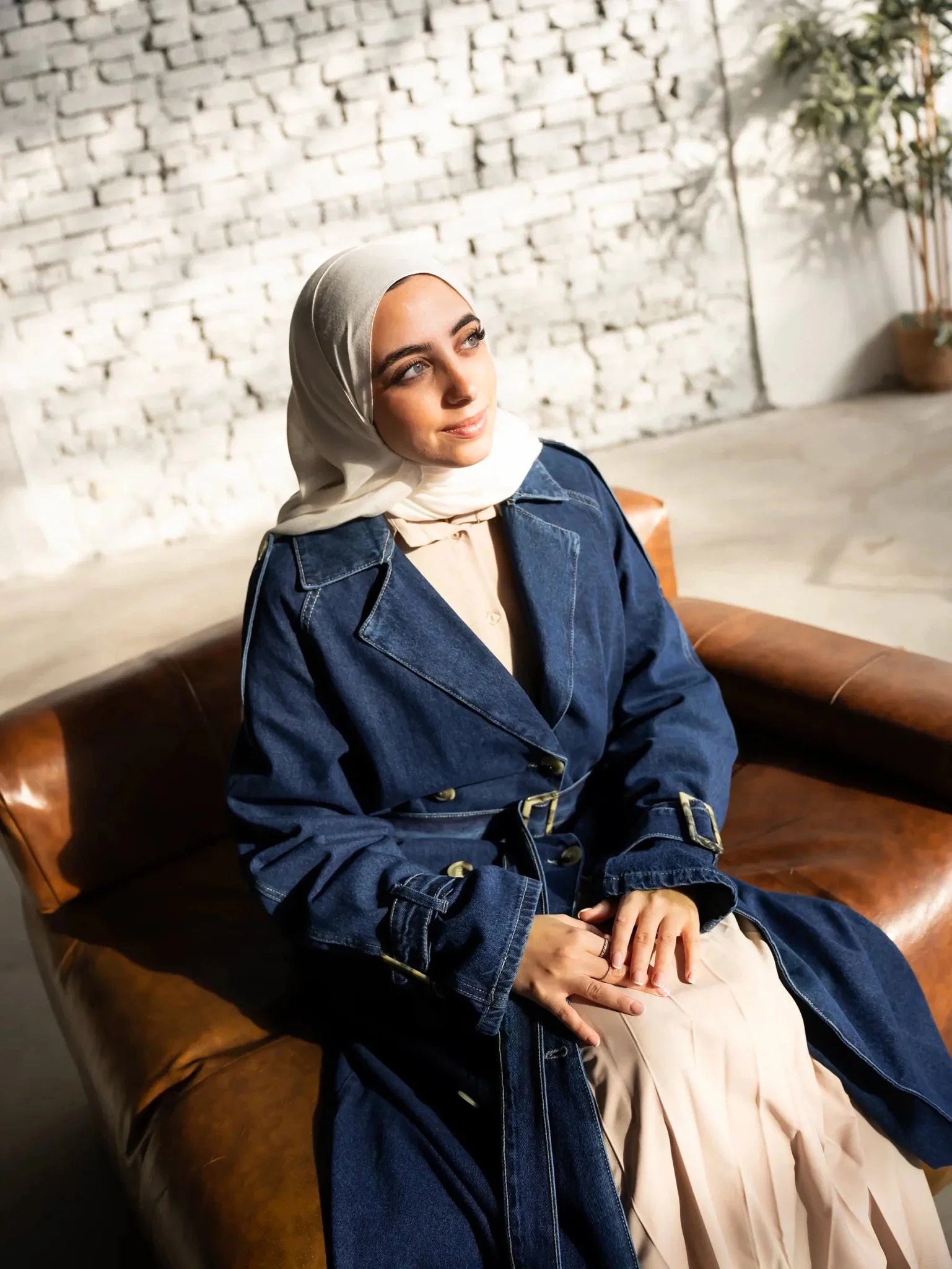 Denim Trench Coat