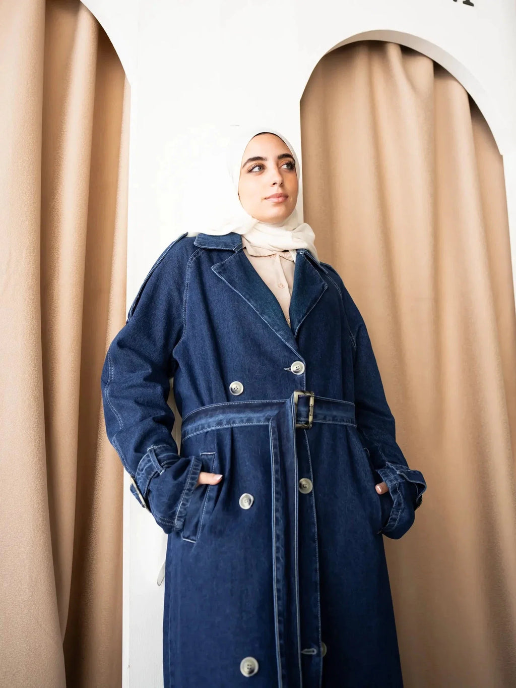 Denim Trench Coat