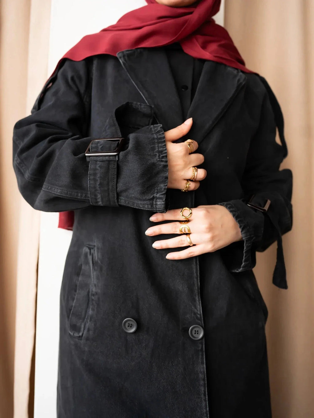 Denim Trench Coat