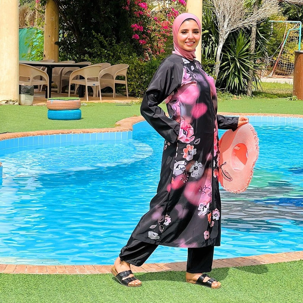 Long printed burkini