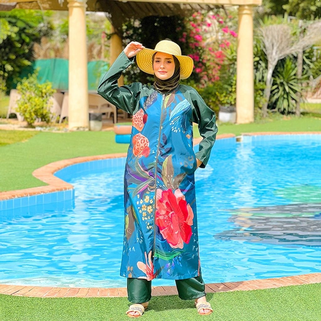 Long printed burkini