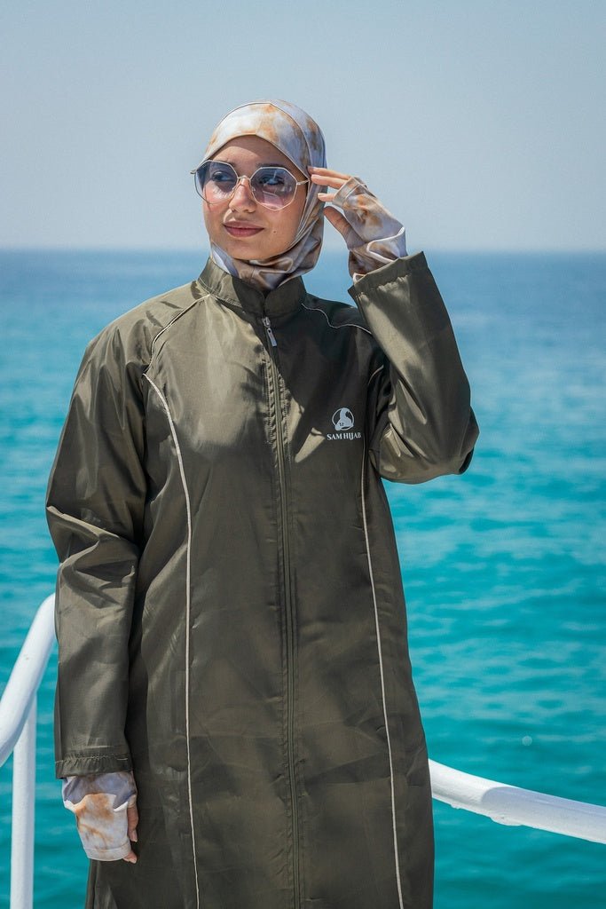Marble Olive Burkini