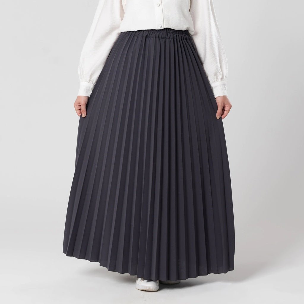 Pleated Scuba Skirt