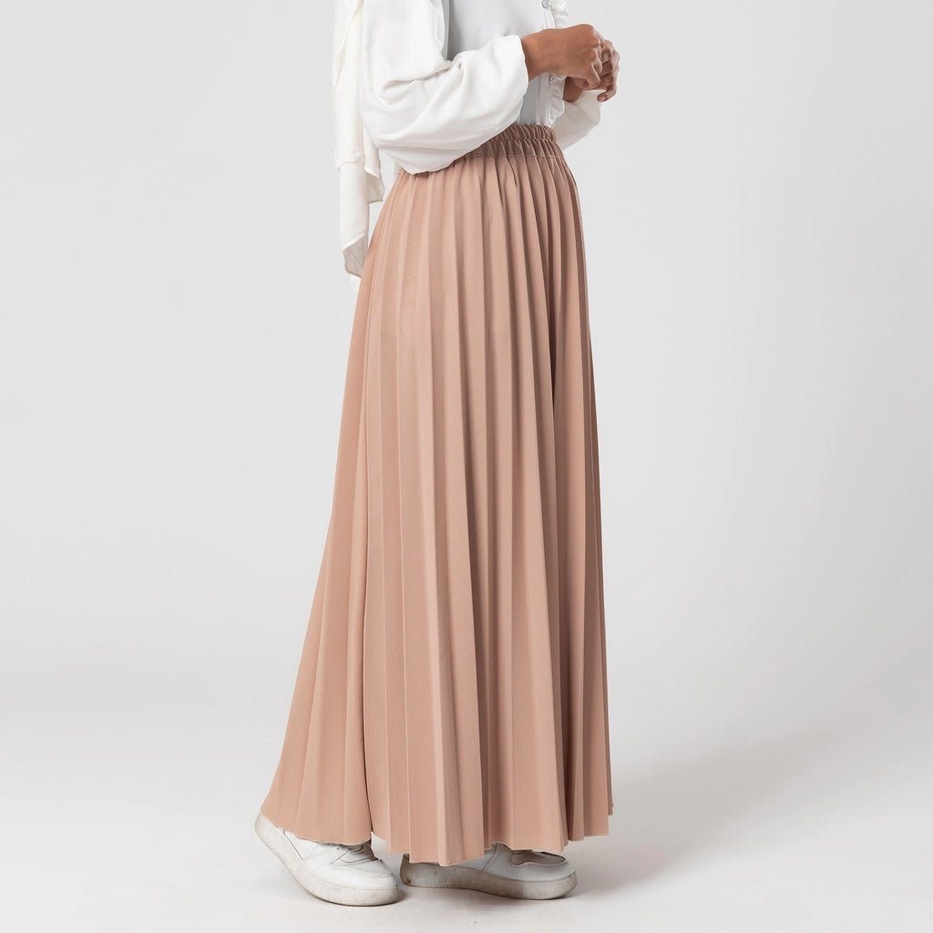 Pleated Scuba Skirt