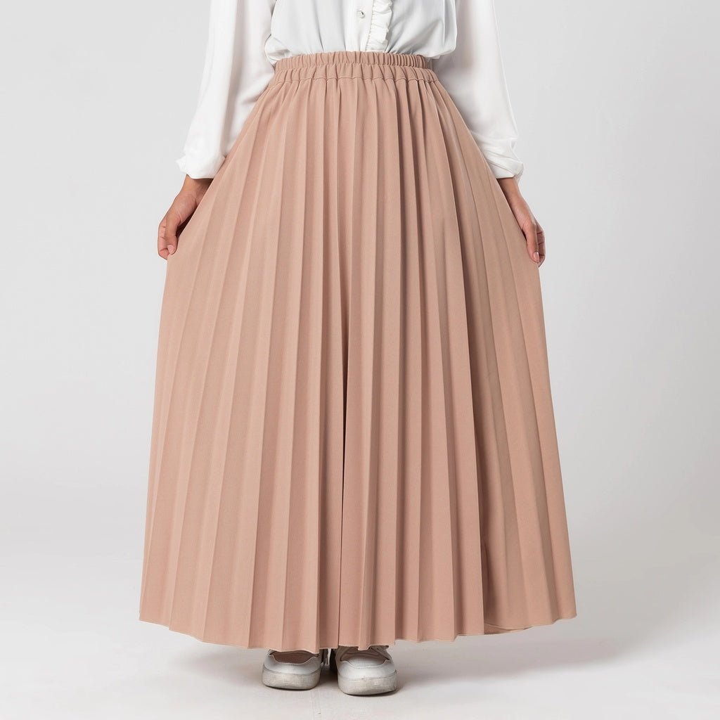 Pleated Scuba Skirt