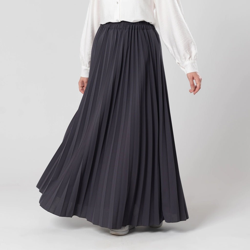 Pleated Scuba Skirt