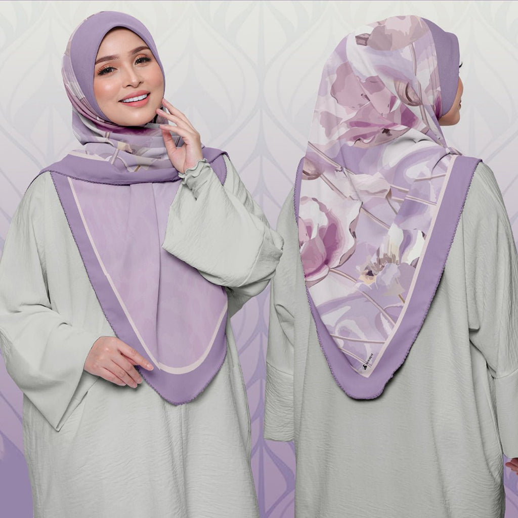Printed chiffon khimar 01