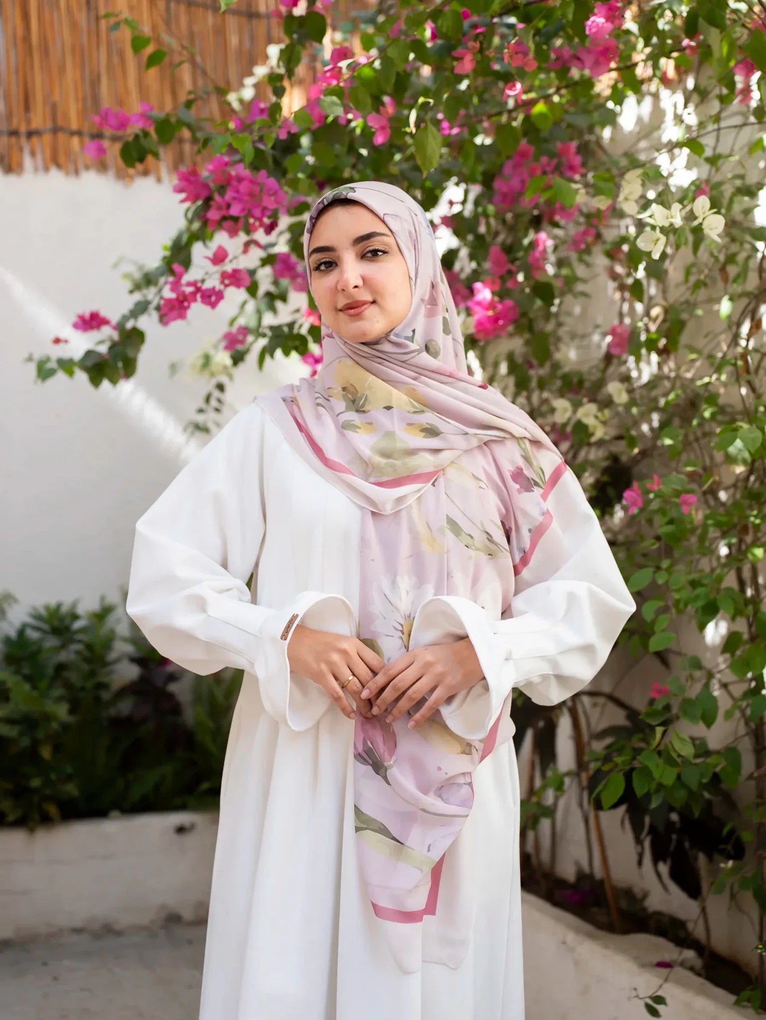 Printed chiffon khimar  03