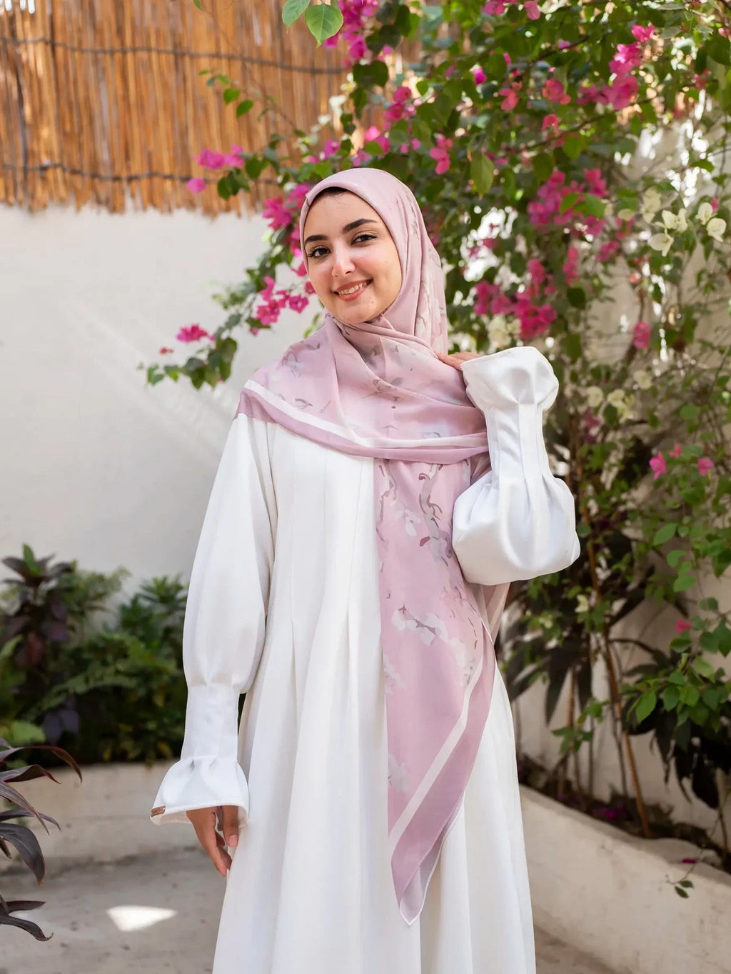 Printed chiffon khimar  03