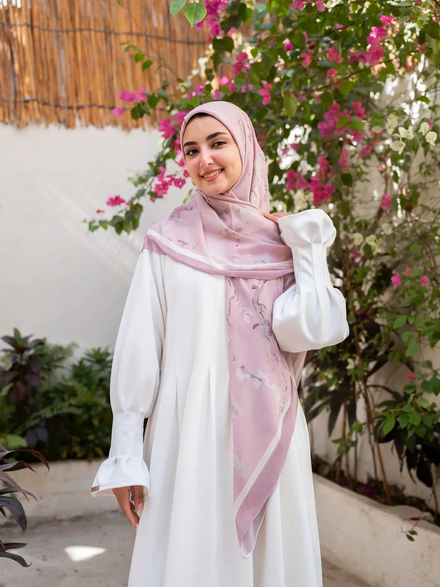 Printed chiffon khimar  03