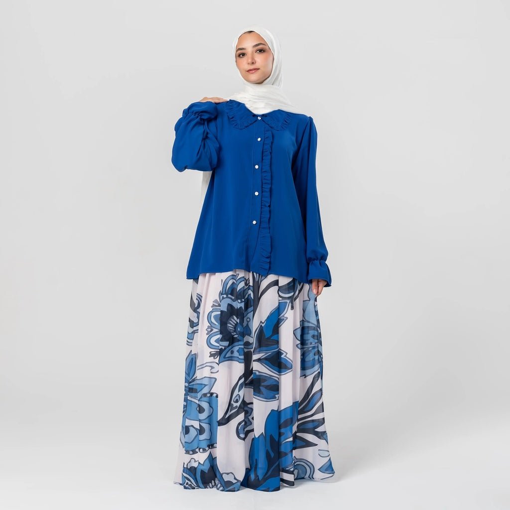 Printed Chiffon Skirt