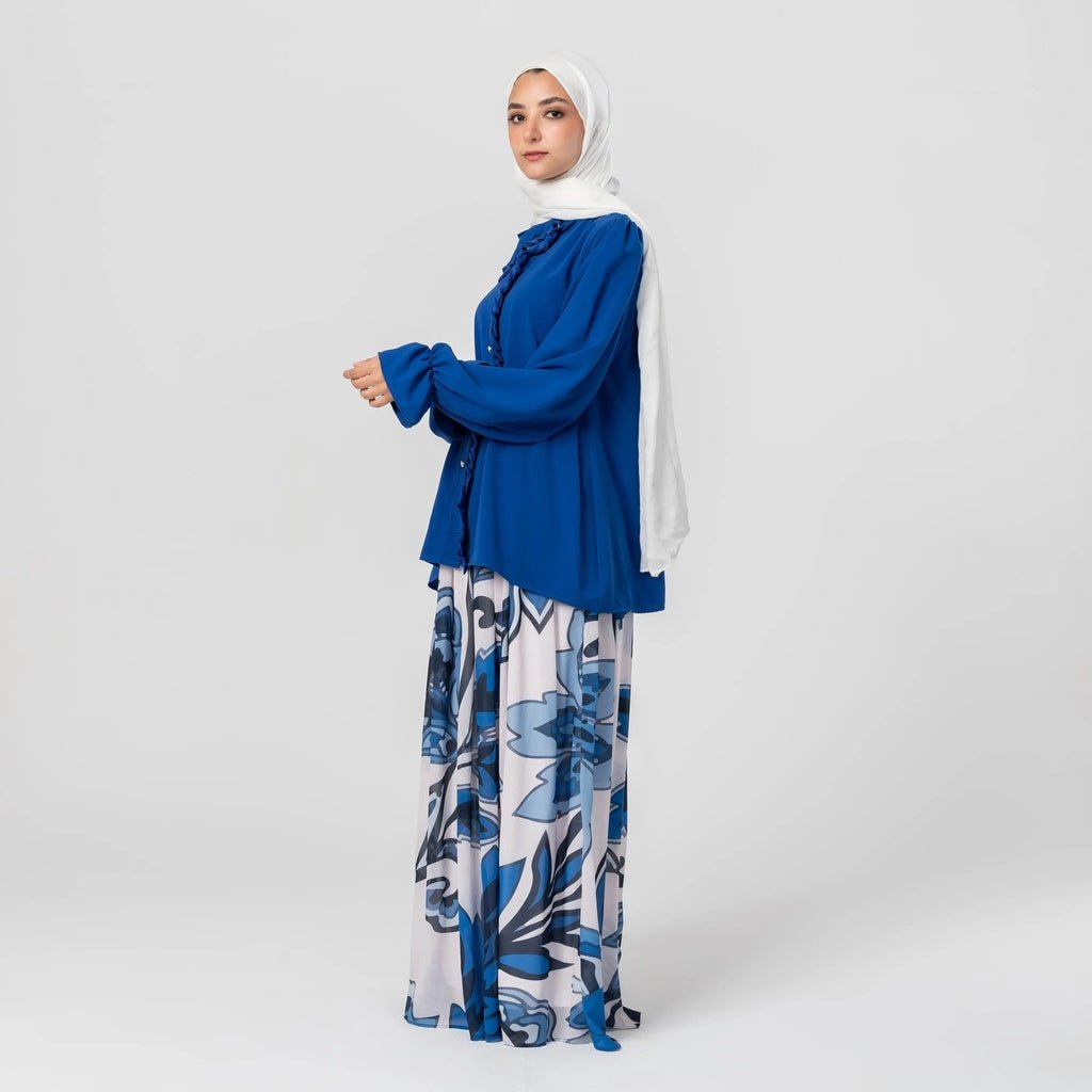 Printed Chiffon Skirt