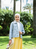 Teens Gabardine Jacket With Cuts