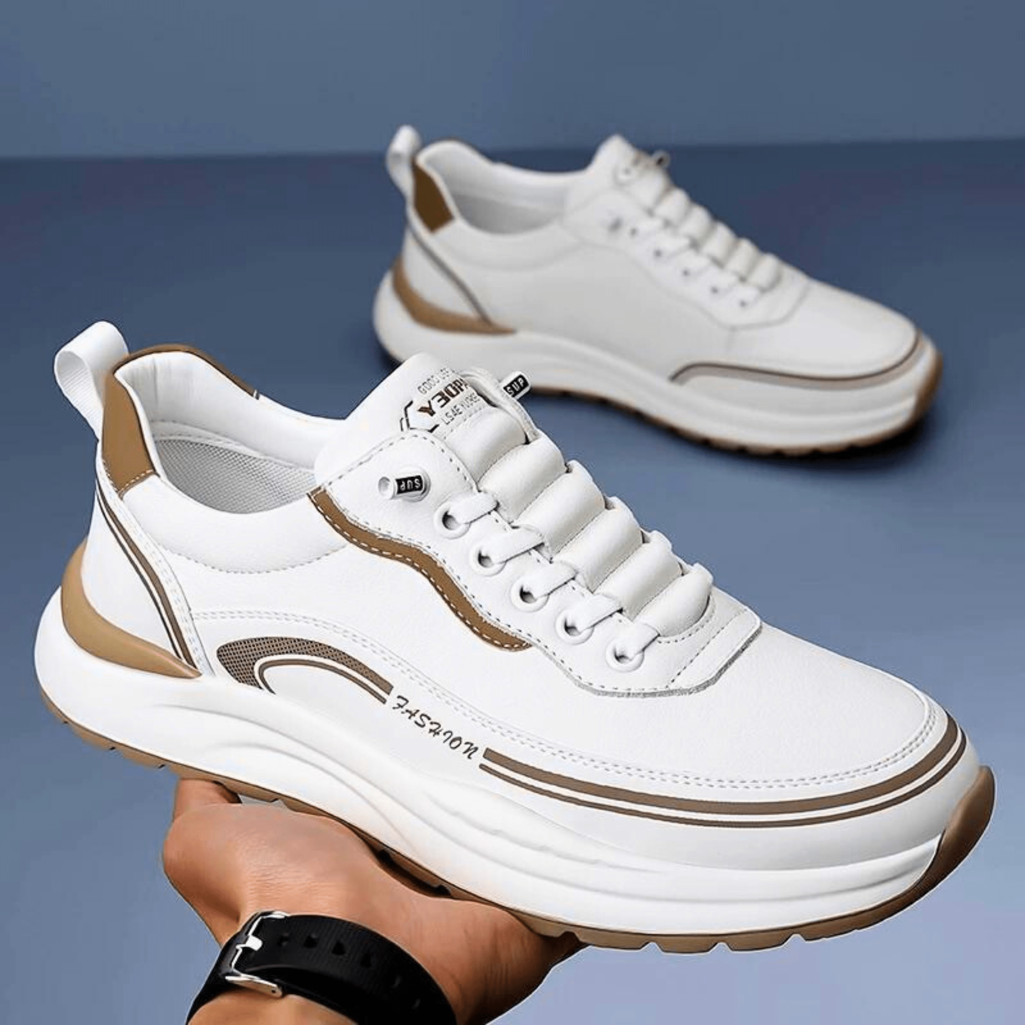 BRIXTON LEATHER TRAINERS