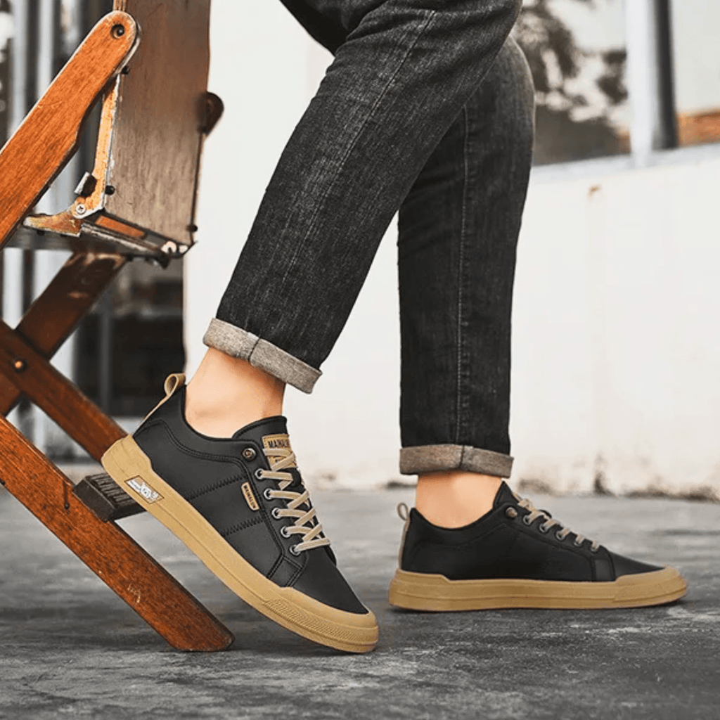 HARRINGTON LEATHER TRAINERS