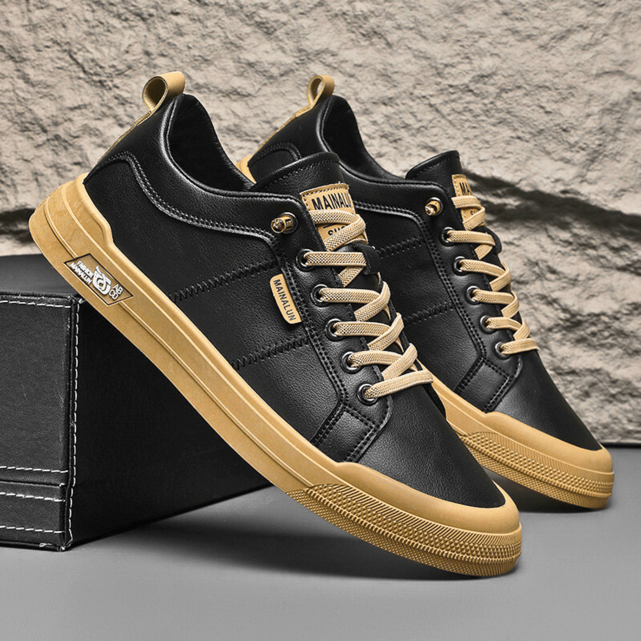 HARRINGTON LEATHER TRAINERS